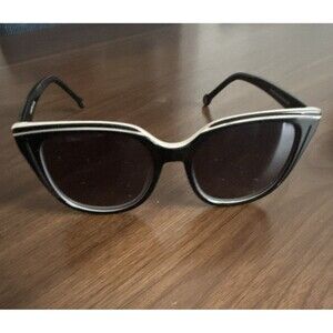 Di Valdi DV0193 Women's Cat Eye Sunglasses Black F Polarized Gradient pre owned